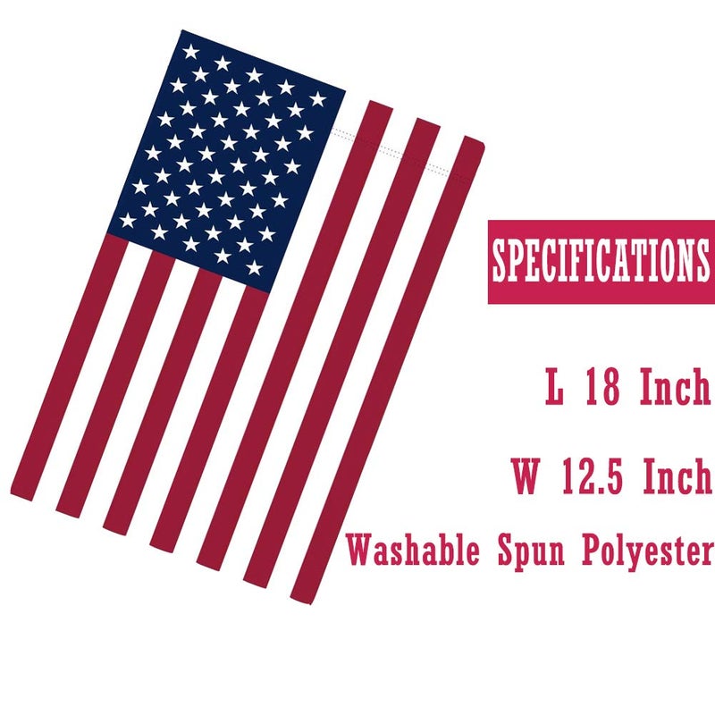 TOPFLAGS American Flag USA Garden Flag 12 x 18 - Patriotic Double Sided Small Flags for Yard - Image 4